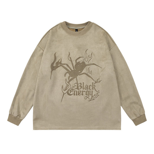 Long Sleeve Men's Spring And Autumn Round Neck