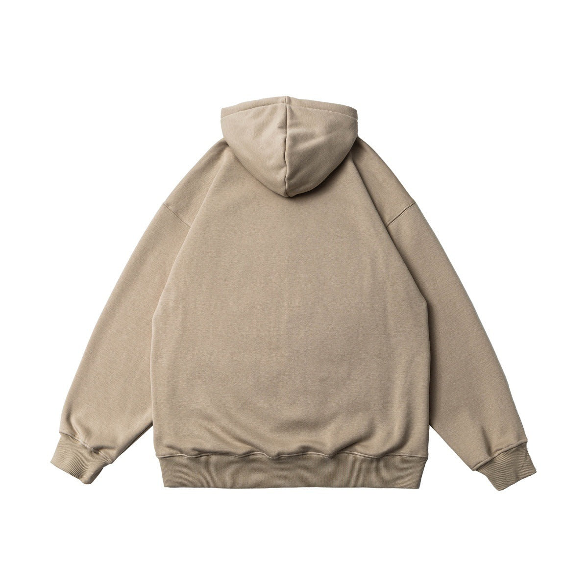 New Printed Velvet Padded Hooded Sweatshirt Men