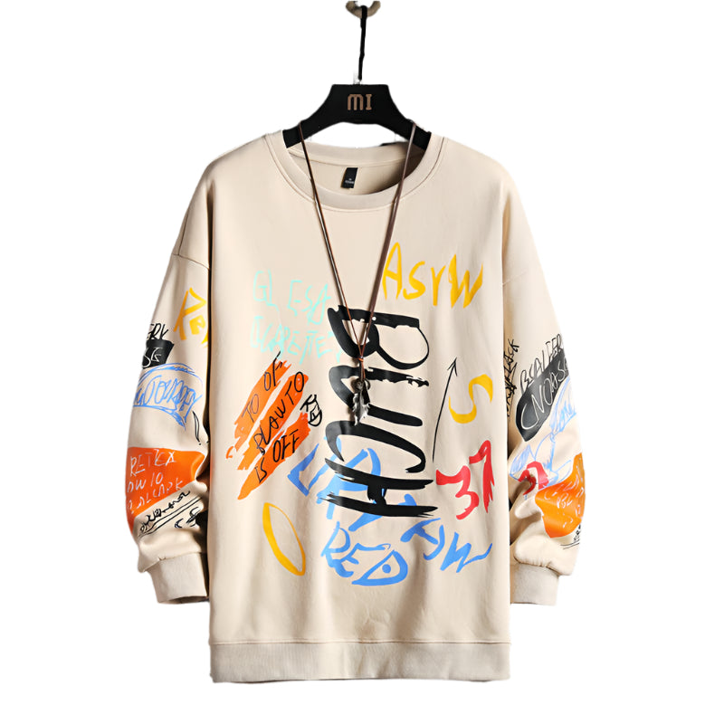 SingleRoad Mens Crewneck Sweatshirt Men Harajuku Oversized Japanese Streetwear Hip Hop Black Hoodie Men Sweatshirts Hoodies