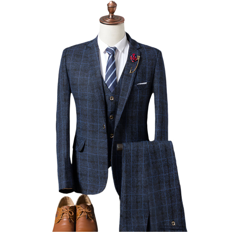 Men 3 Pieces Suit Set Men Wedding Suits Groom Tuxedos