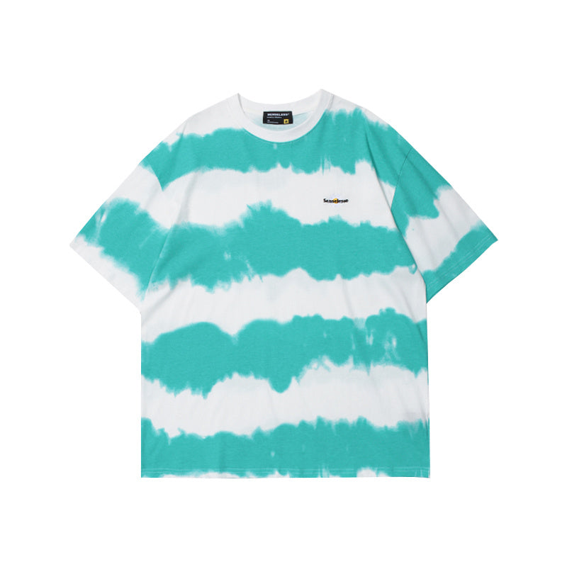 Retro Casual Loose Round Neck Half Sleeve T-shirt