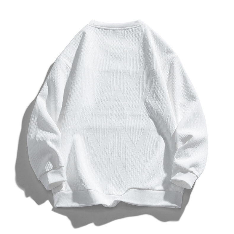 Simple And Versatile Casual Hoodless Pullover Sweater