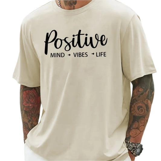 Men's T-shirt, Front Printed T-shirt, Summer, Spring, Autumn Casual Short Sleeved T-shirt, Top As A Gift