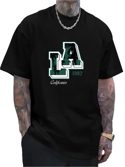 American Style LA Printed T-shirt For Men's