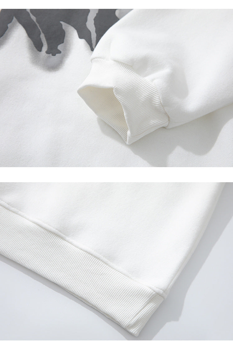 Street Fashion Men's Printed Loose Sweater