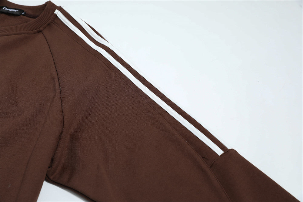 Round Neck Sweater Men's Long Sleeve