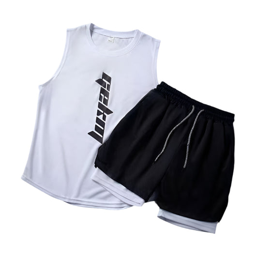 Speed Men's Athletic Shorts Vest Workout Clothes