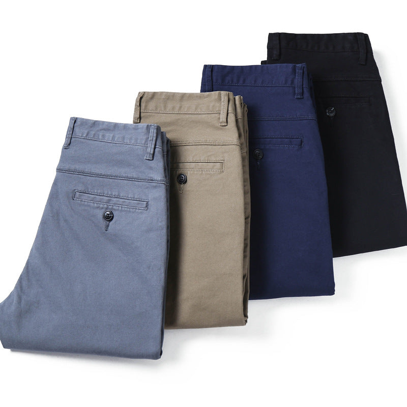 Trousers Slim Fit Straight Men
