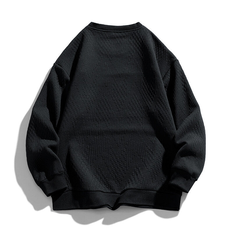 Simple And Versatile Casual Hoodless Pullover Sweater