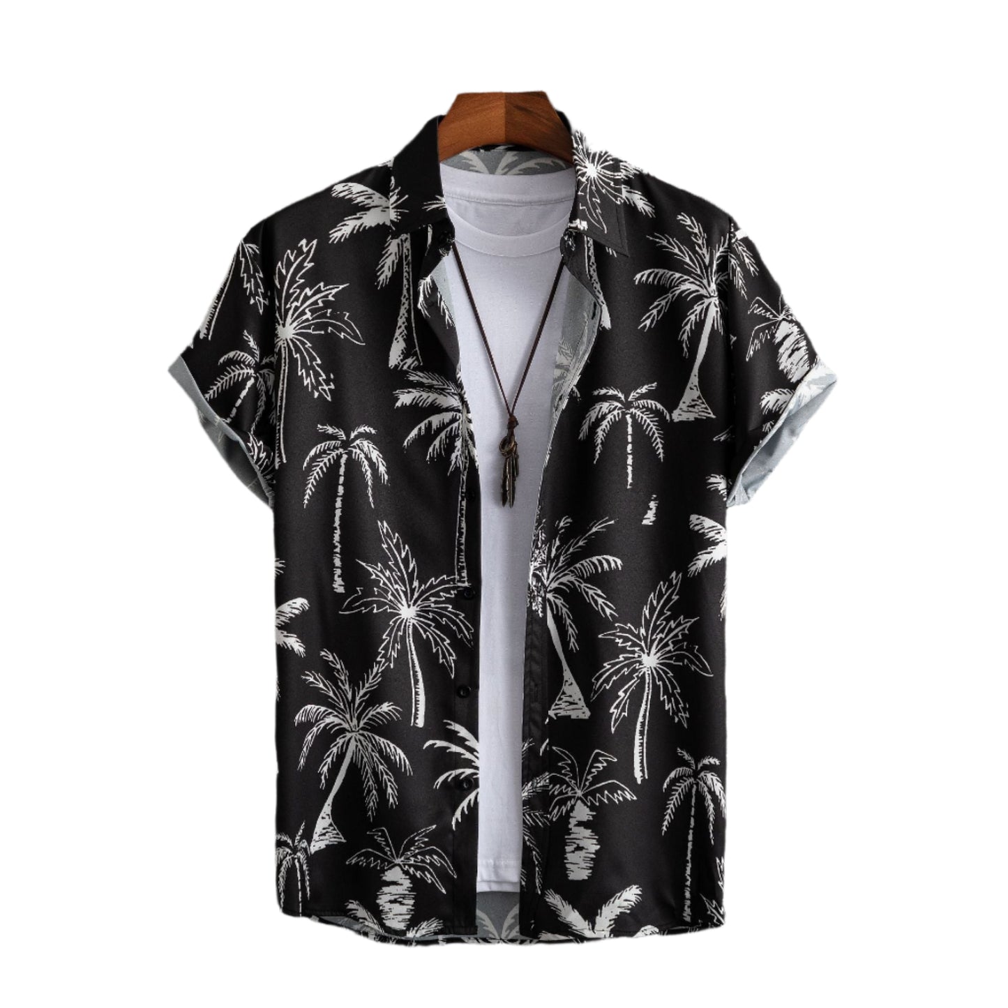 Hong Kong Style Street Digital Printing Men's Shirt