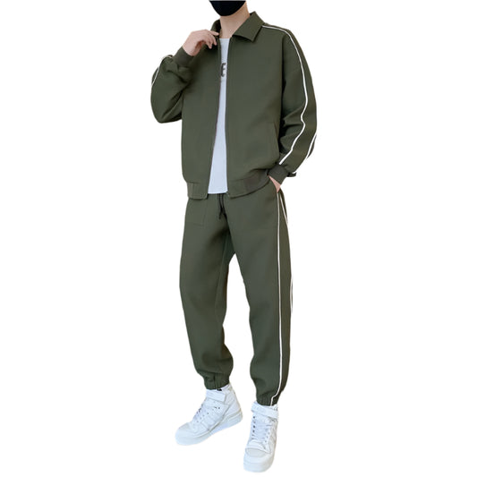 Three-dimensional Grid Men's Leisure Sports Suit