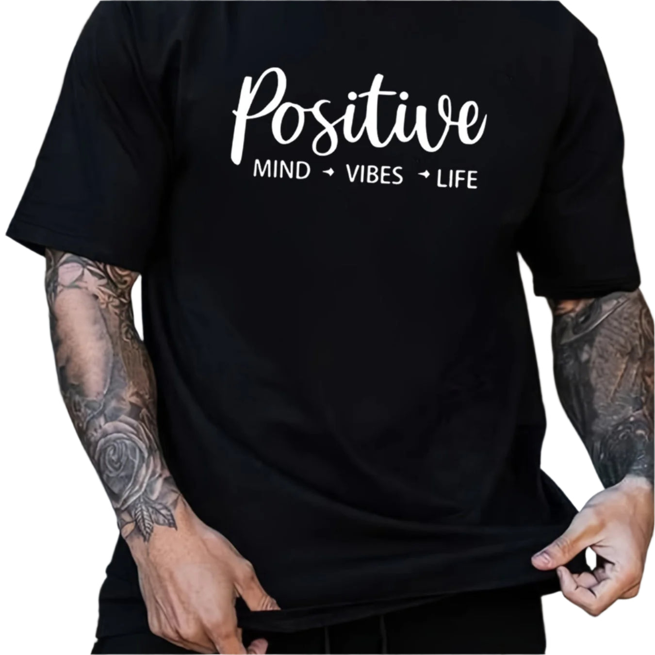 Men's T-shirt, Front Printed T-shirt, Summer, Spring, Autumn Casual Short Sleeved T-shirt, Top As A Gift