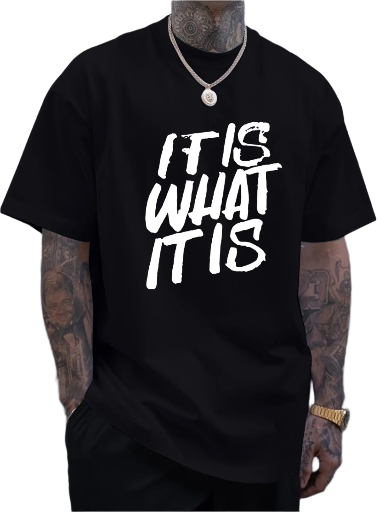 Printed T-shirt, Men's T-shirt, Summer Casual Short Sleeved T-shirt