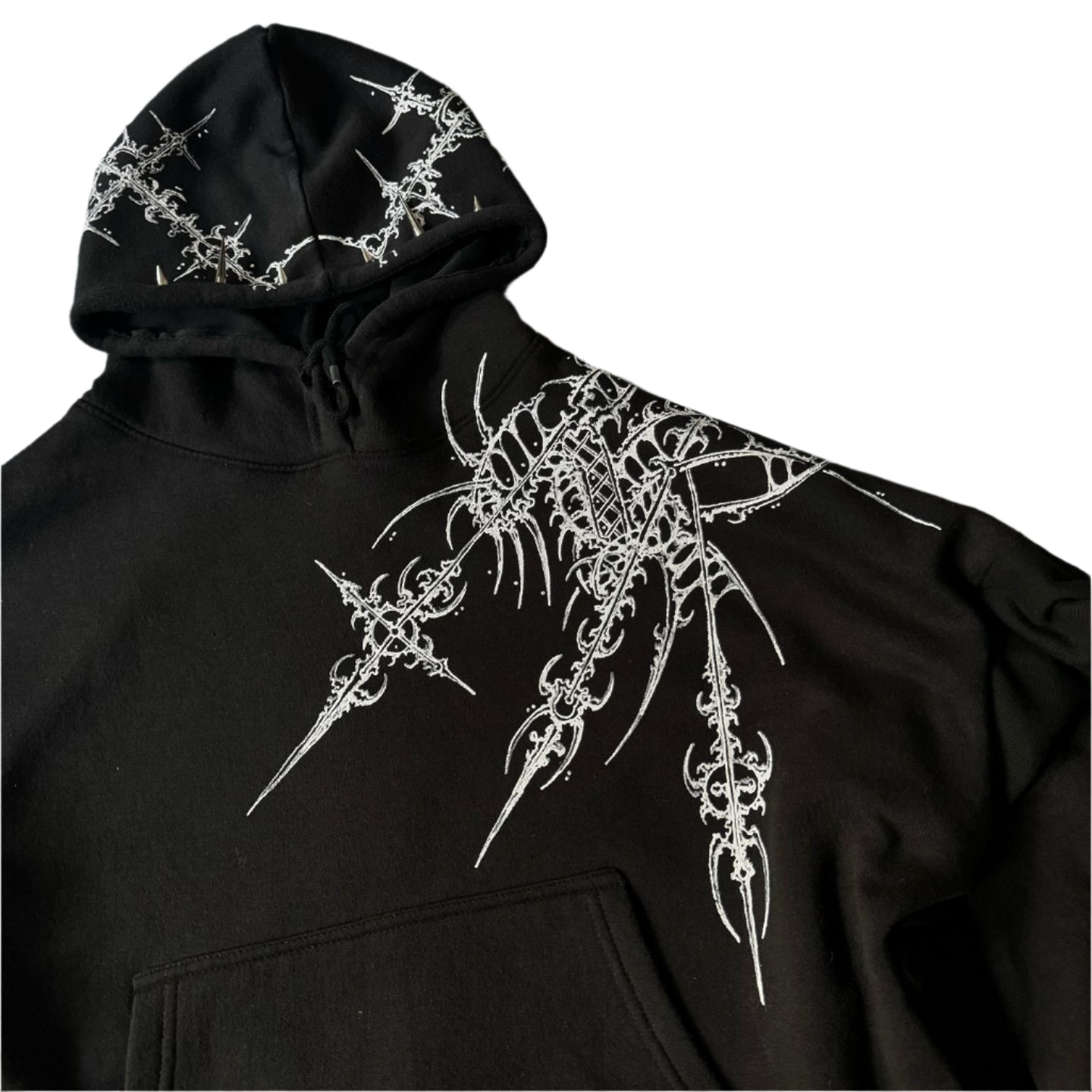 Printed Pattern Long Sleeve Pullover Hoodie