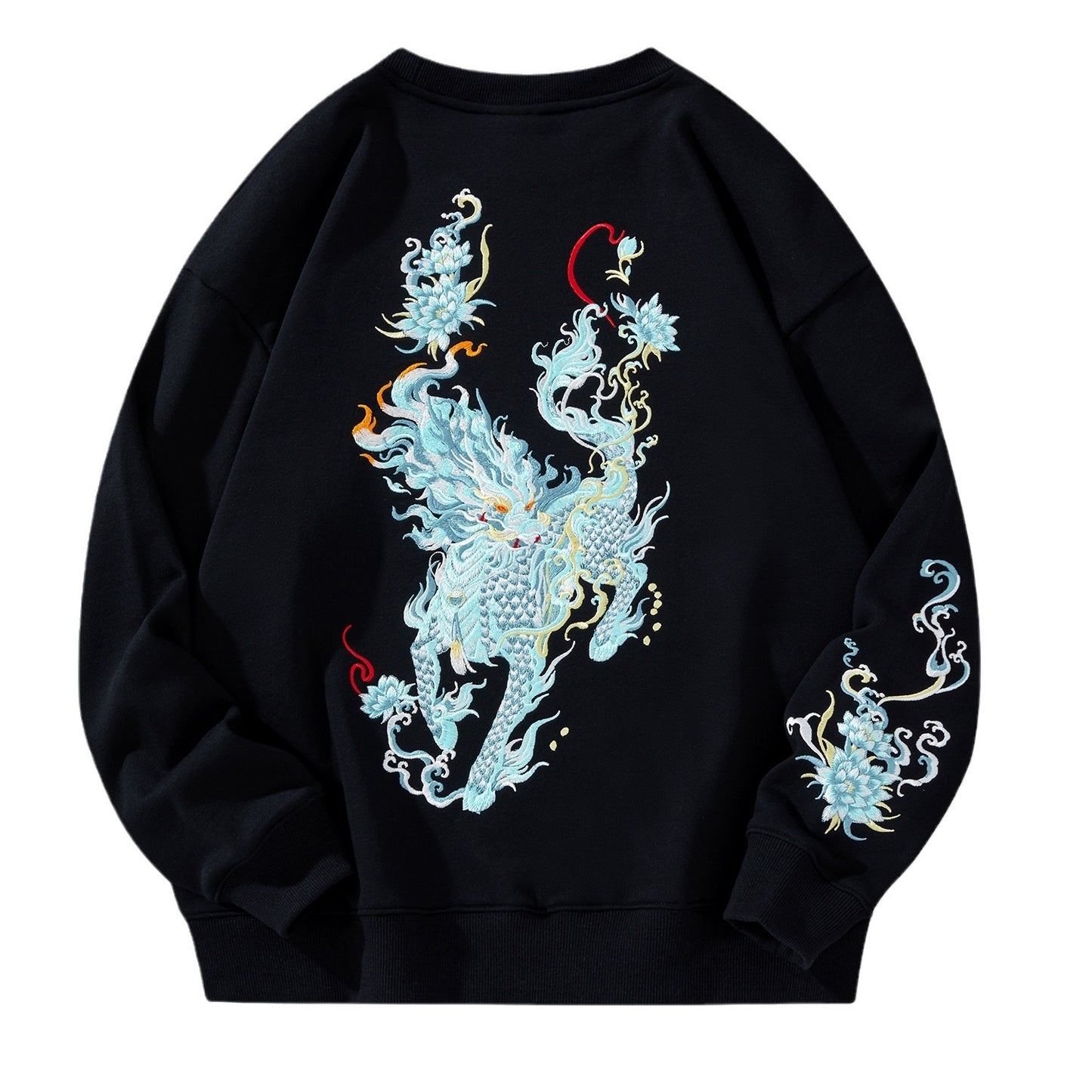 Cotton Loose Embroidery Men's New Hoodie