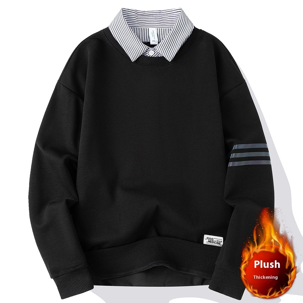 Sweaters Fleece-lined Casual Trendy Simple