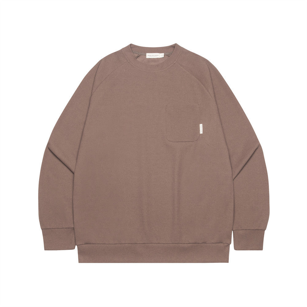 Simple, Loose And Versatile Round Neck Sweater Base Shirt