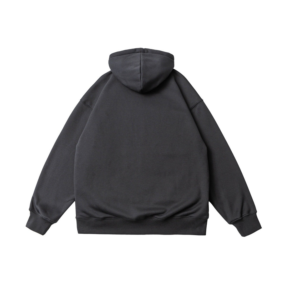 New Printed Velvet Padded Hooded Sweatshirt Men