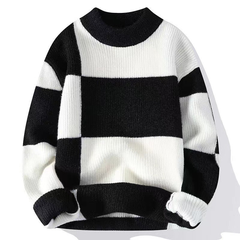 Men's FallWinter Half Turtleneck Knitted Bottoming Shirt