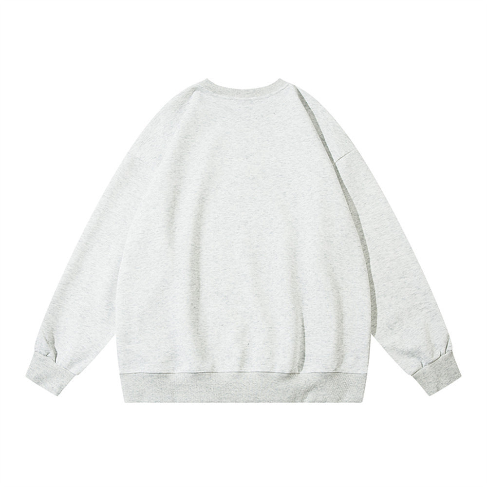 Pattern Printed Loose Sweatshirt