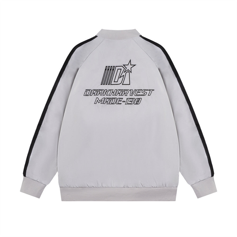 Letter Embroidery Long Sleeve Baseball Uniform Coat For Boys