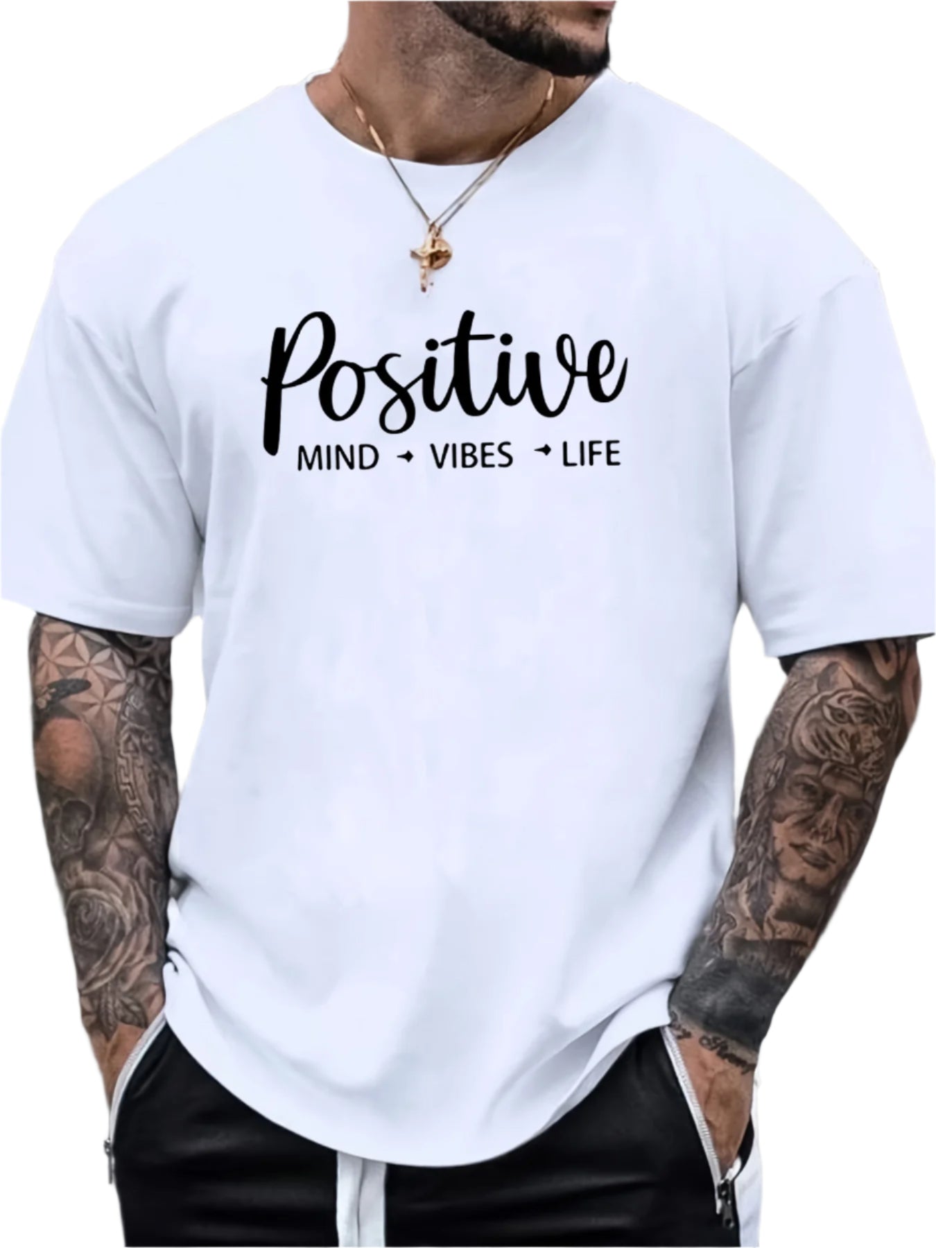 Men's T-shirt, Front Printed T-shirt, Summer, Spring, Autumn Casual Short Sleeved T-shirt, Top As A Gift