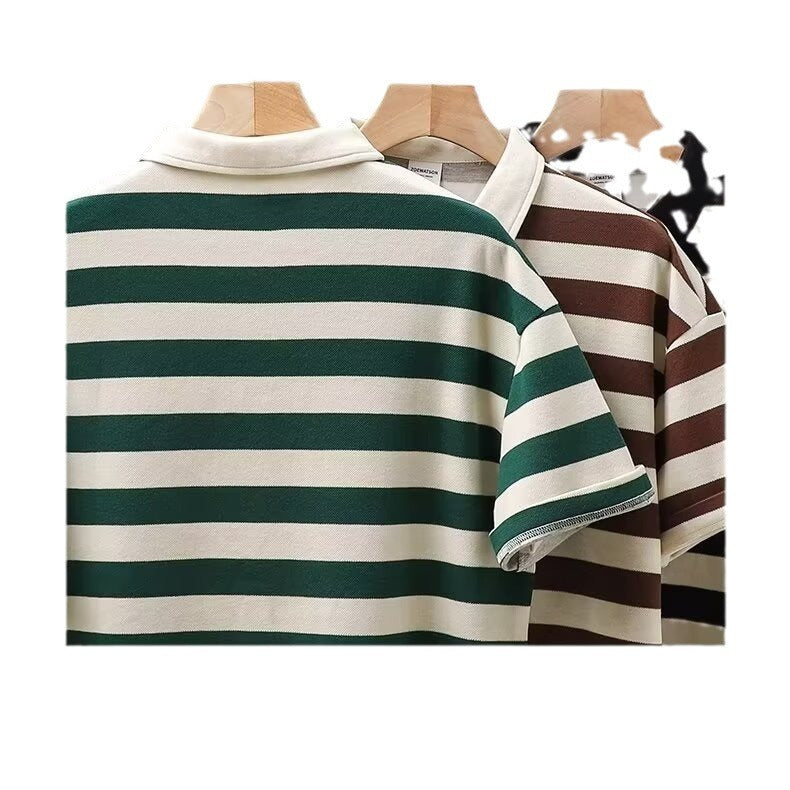 Fashionable All Match Lapel T-shirt