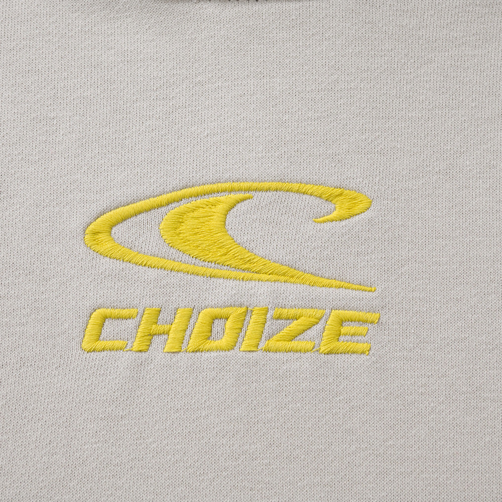Creative Letters Embroidery Color Stitching Hoodie