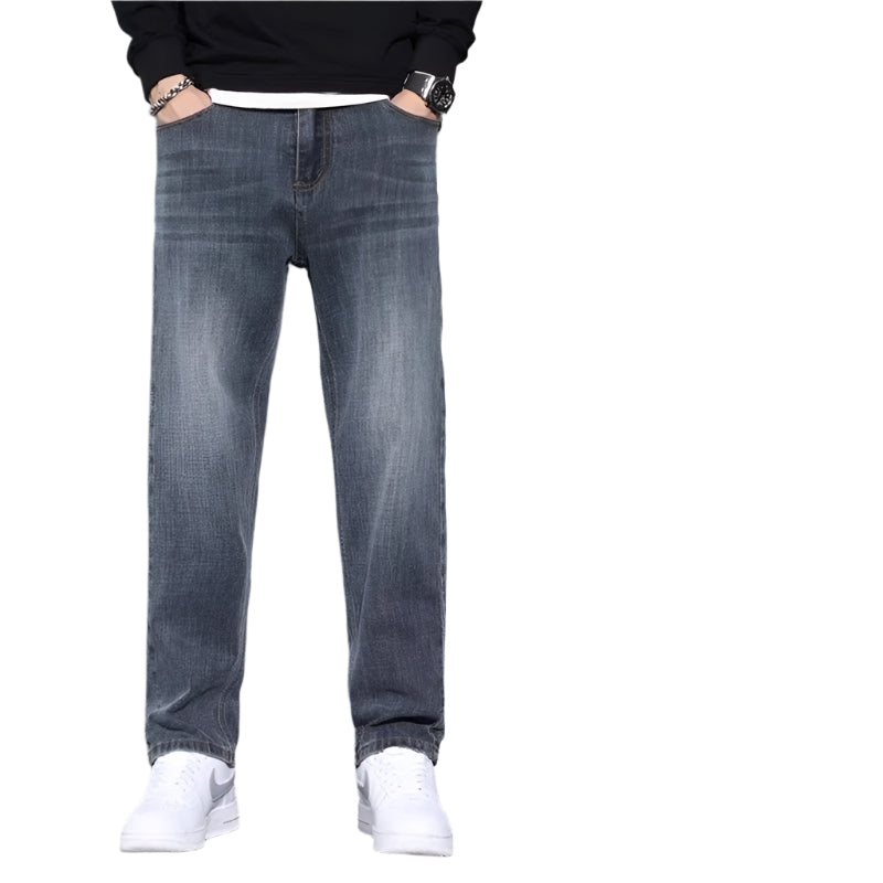 Jeans Loose Straight Casual Long Pants Men