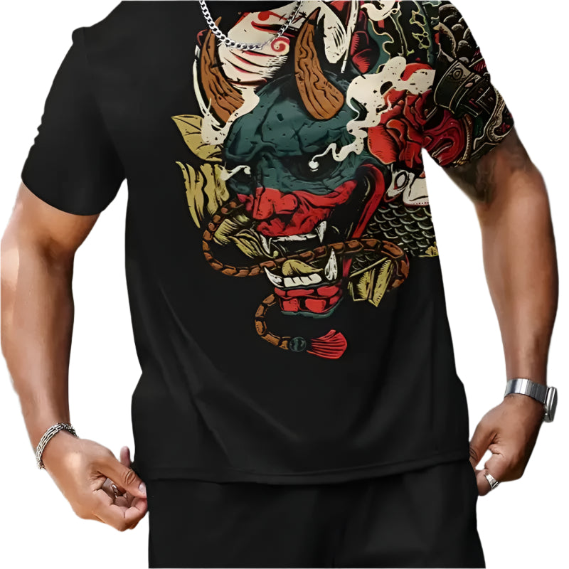Men's Printed Short Sleeved Shirt