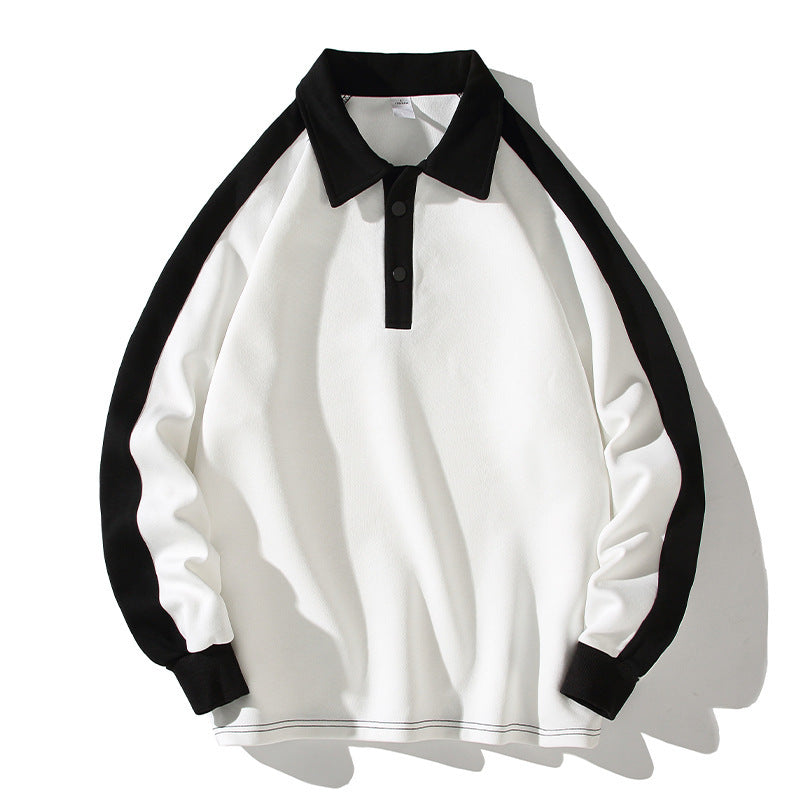 Polo Casual Collar Youth Fashion Couple Sweater