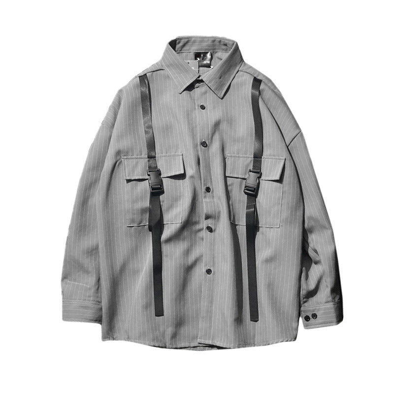 Retro Wild Striped Black Long sleeved Shirt