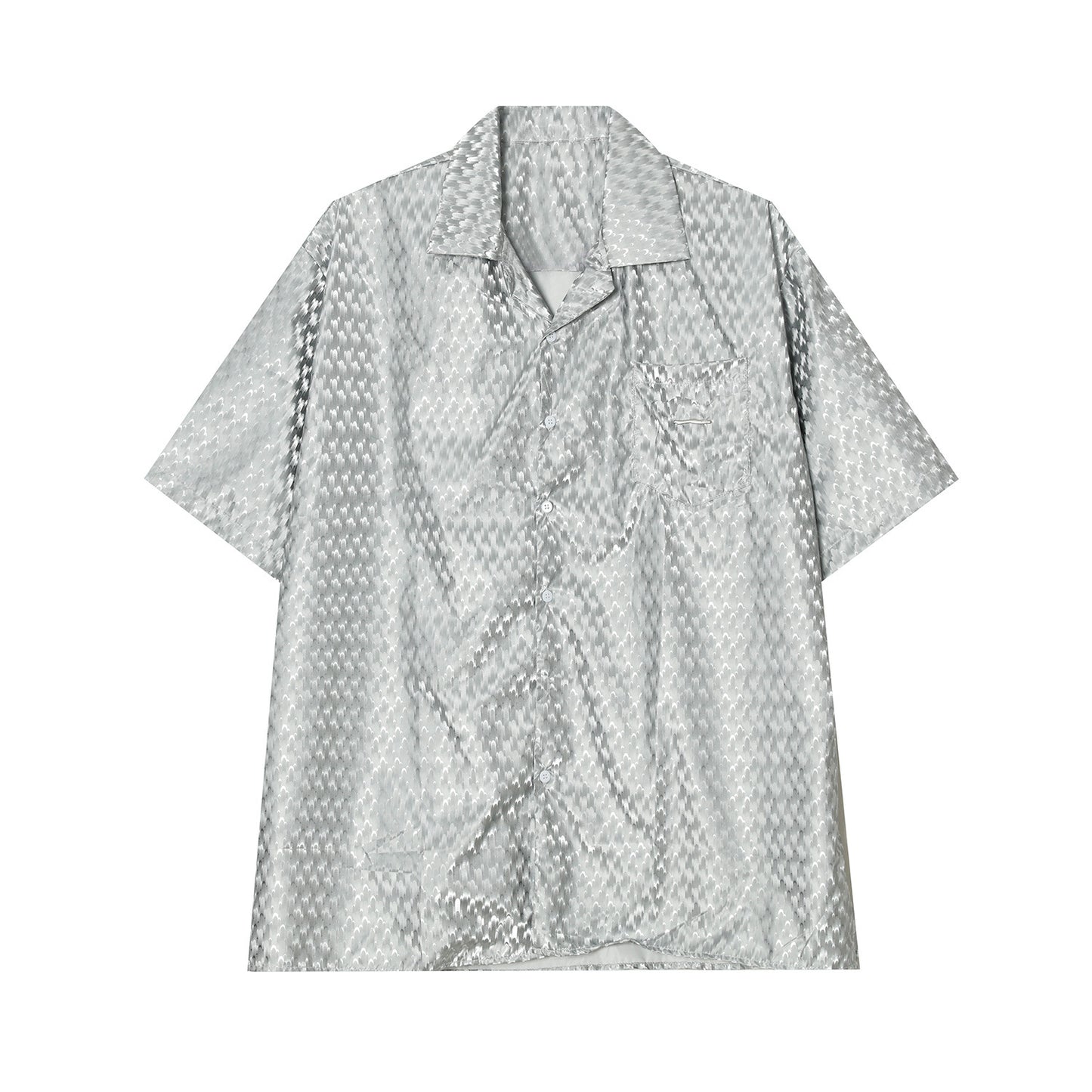 Solid Color Loose Short-Sleeved Shirt For Men's