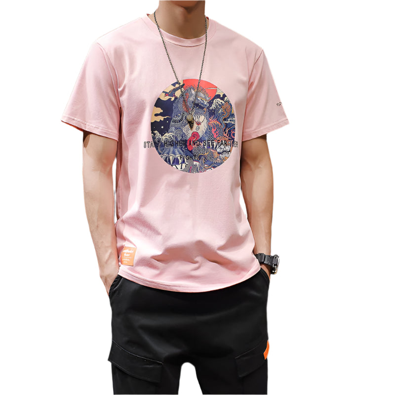 Large size T-shirt print T-shirt