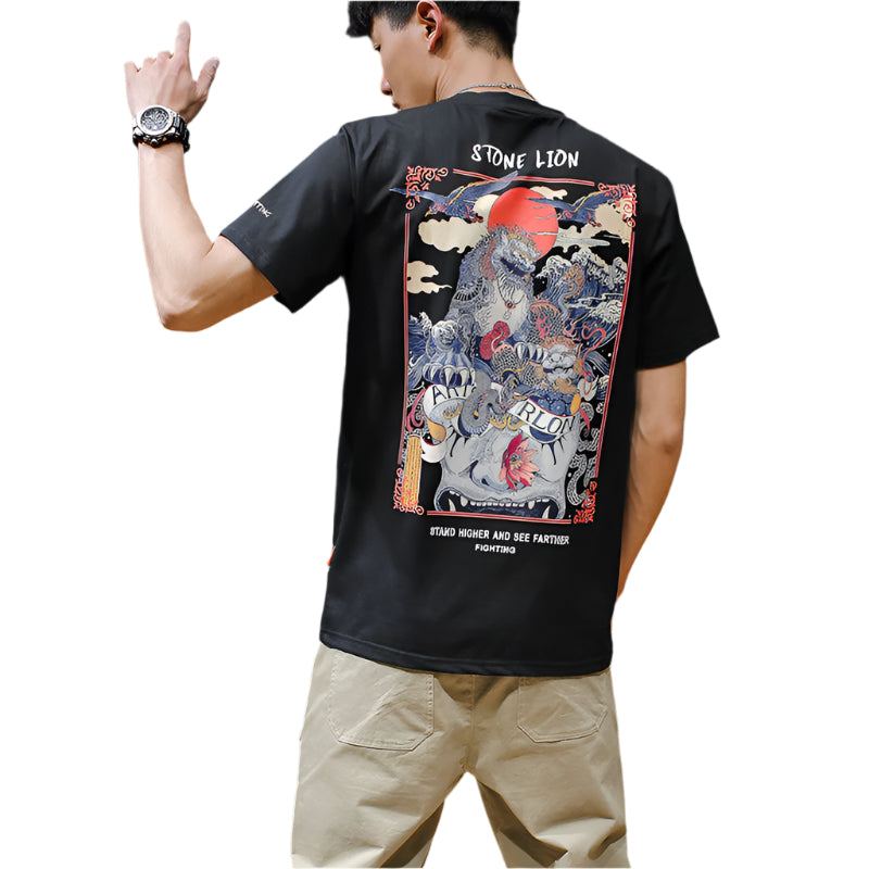 Large size T-shirt print T-shirt