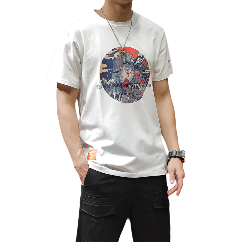 Large size T-shirt print T-shirt
