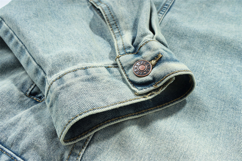 Pullover Denim Hoodie