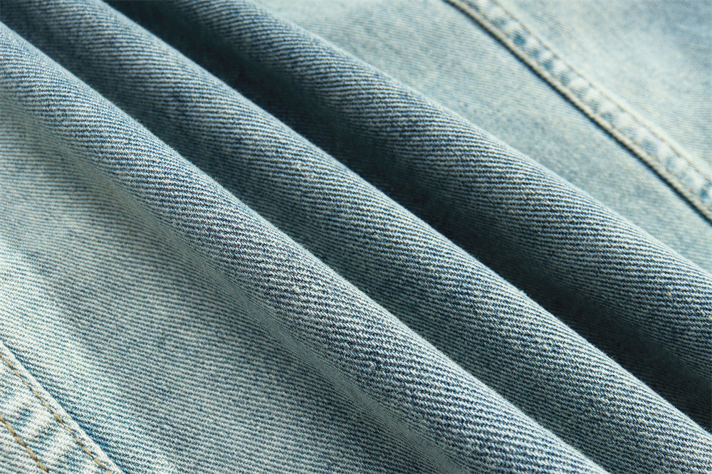 Pullover Denim Hoodie