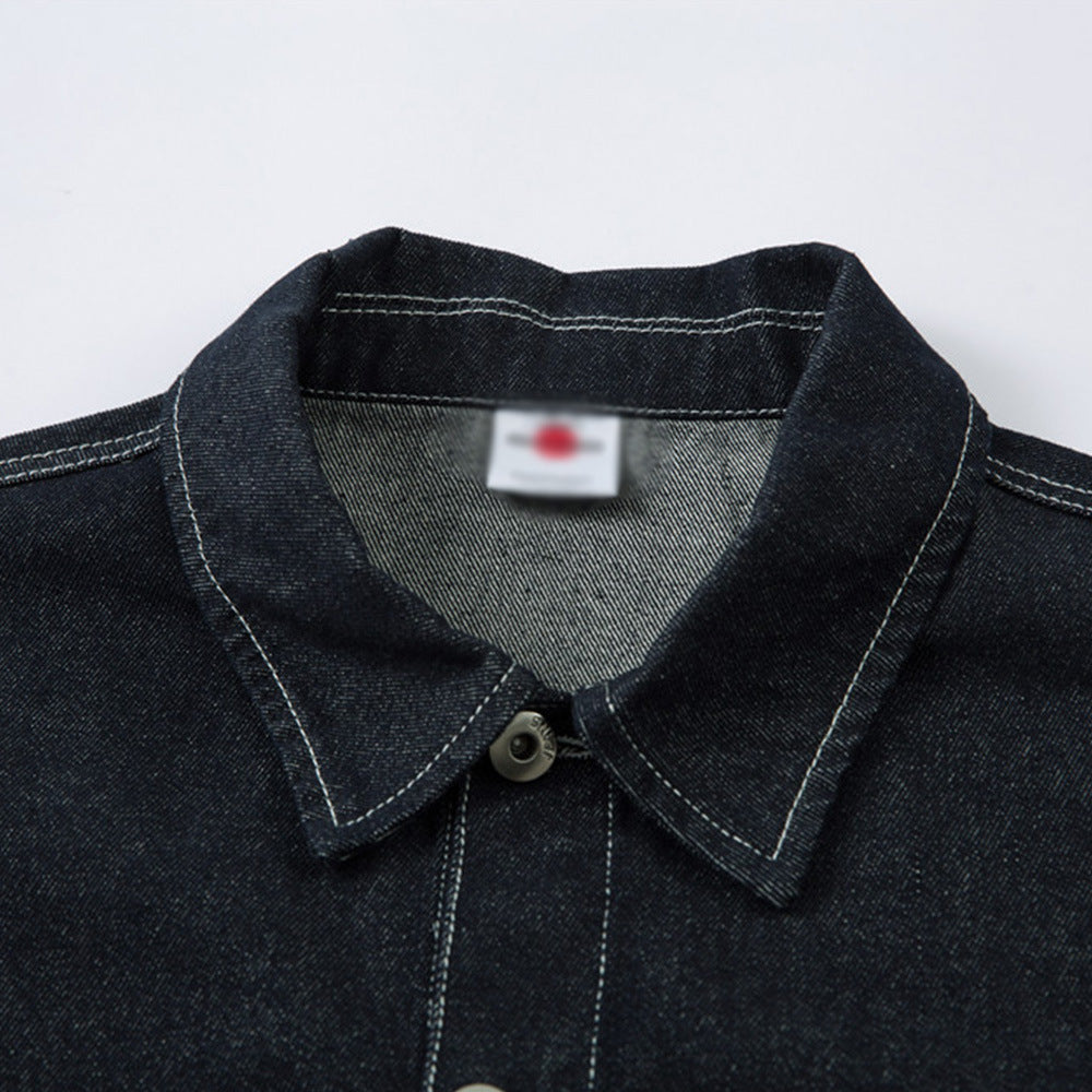 Men's Loose Short Denim Coat