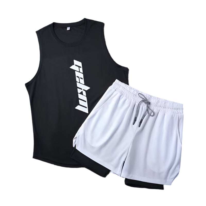 Speed Men's Athletic Shorts Vest Workout Clothes