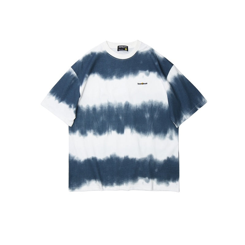 Tie-dye daisy logo short sleeve T-Shirt