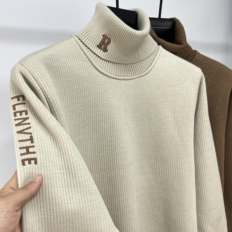 Thickened Slim Fit Bottoming Shirt Men's Warm Top