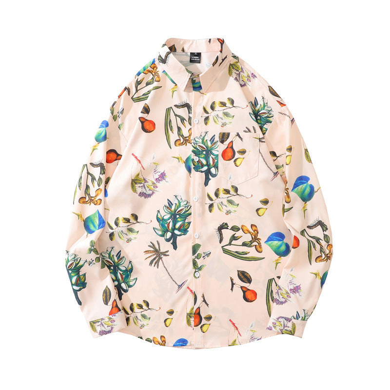 Long-sleeved Floral Shirt