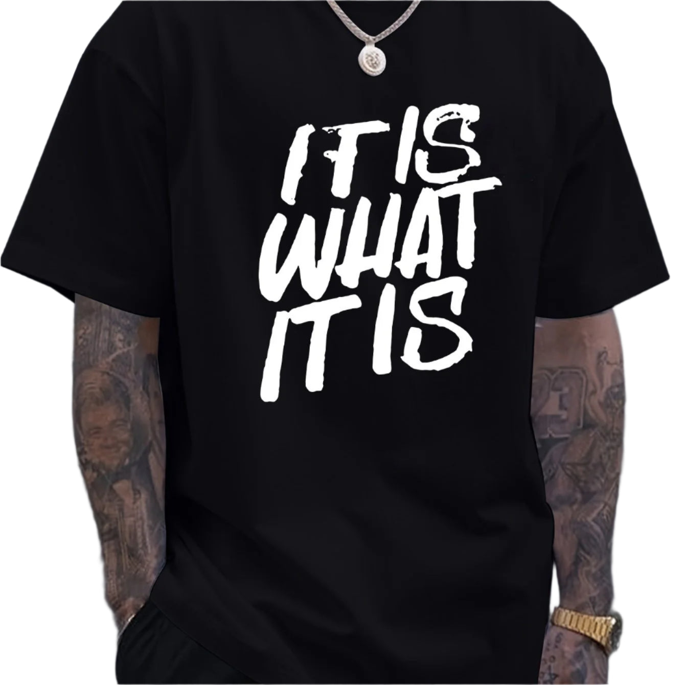 Printed T-shirt, Men's T-shirt, Summer Casual Short Sleeved T-shirt