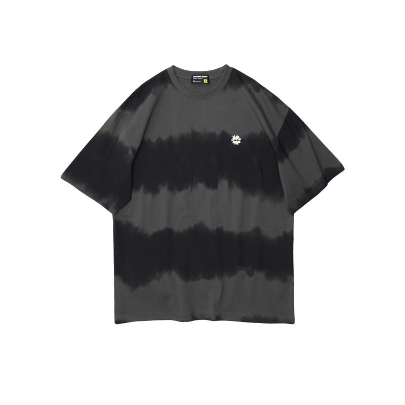 Tie-dye daisy logo short sleeve T-Shirt