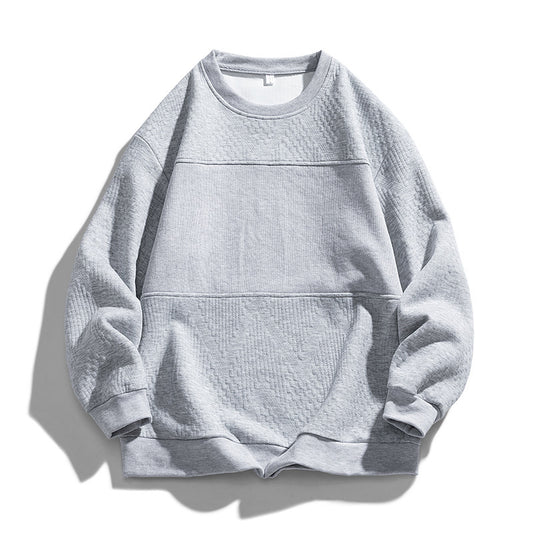 Simple And Versatile Casual Hoodless Pullover Sweater