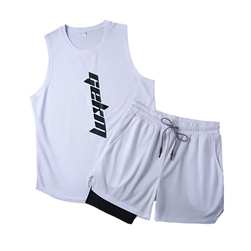 Speed Men's Athletic Shorts Vest Workout Clothes