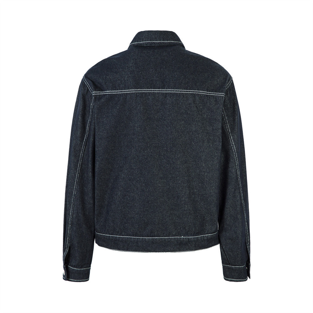 Men's Loose Short Denim Coat
