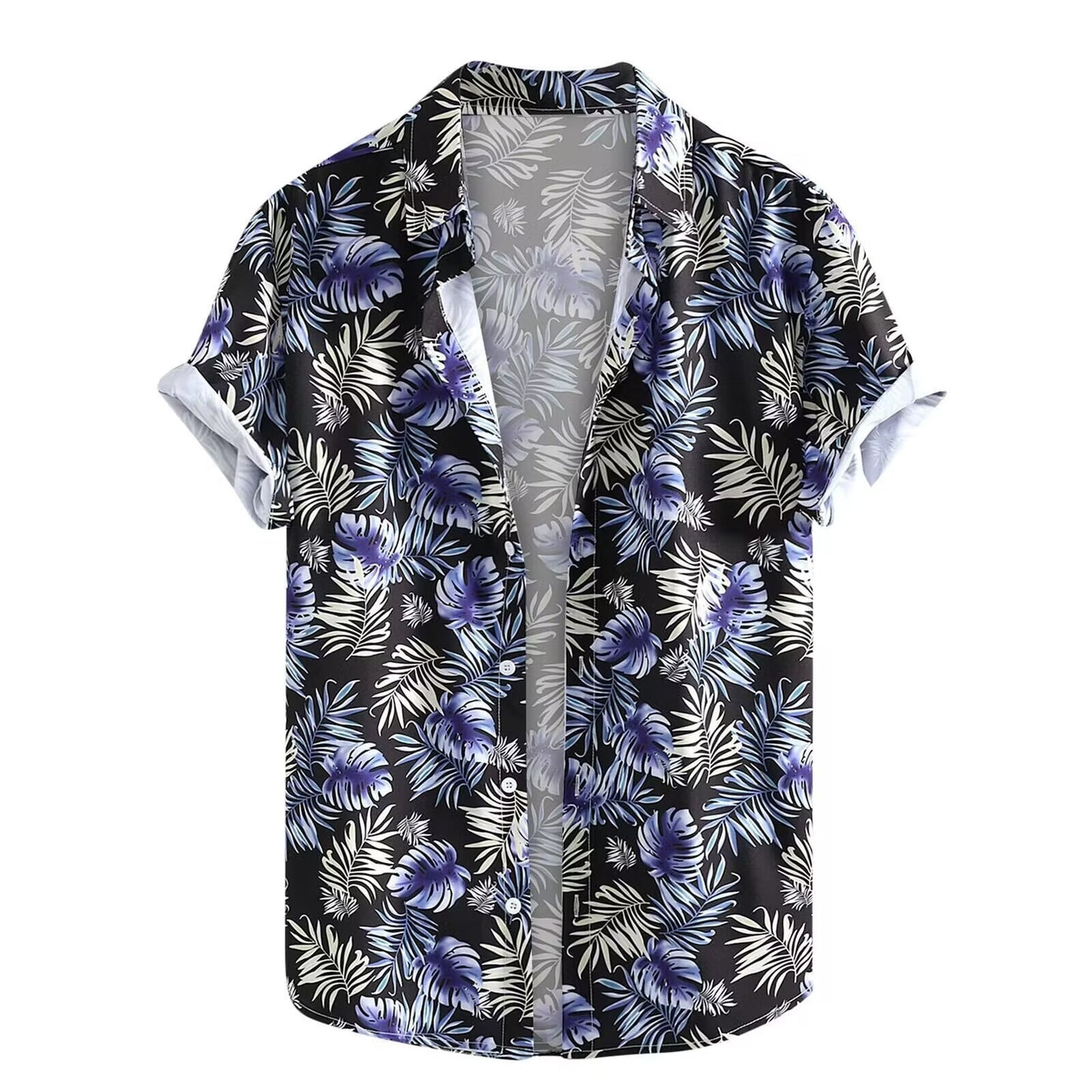 Hawaiian Men's Summer 3D Printed Short-sleeved Shirt