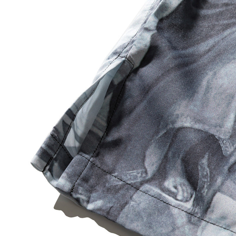 European And American Place Flower Style Shirt